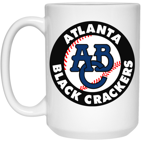 Atlanta Black Crackers Large Drink Mug 15 oz. Negro Leagues Baseball Team color White