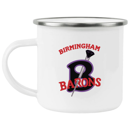 Birmingham Black Barons Camping Mug 12 oz. Enamel Negro Leagues Baseball Team