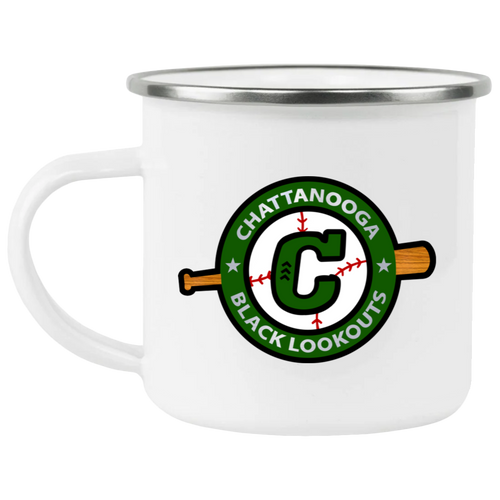 Chattanooga Black Lookouts Camping Mug 12 oz. Enamel Negro Leagues Baseball Team