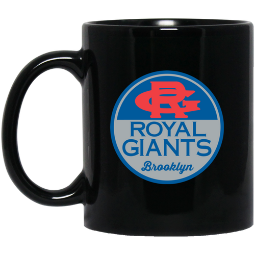 Brooklyn Royal Giants Mug 11 oz. Black Glossy Ceramic Negro Leagues Baseball Team