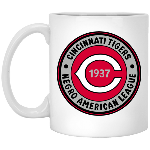Cincinnati Tigers Mug 11 oz. Ceramic Negro Leagues Baseball Team color White