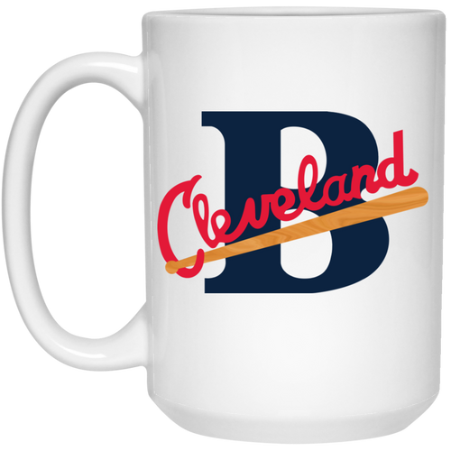 Cleveland Buckeyes Large Drink Mug 15 oz. Negro Leagues Baseball Team color White