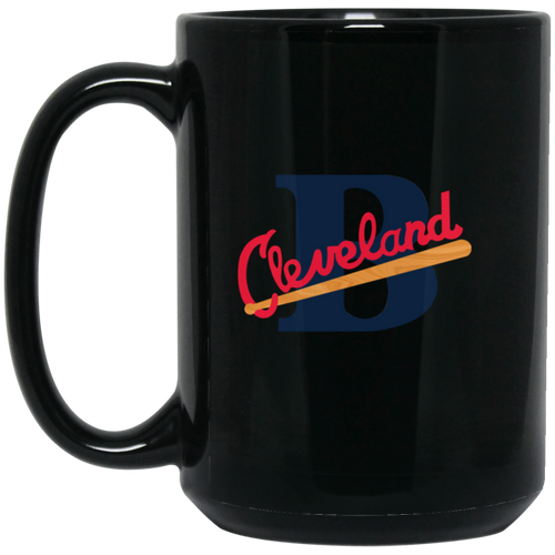 Cleveland Buckeyes Mug 15 oz. Black Glossy Ceramic Negro Leagues Baseball Team