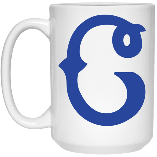 Columbus Blue Birds Large Drink Mug 15 oz. Negro Leagues Baseball Team color White