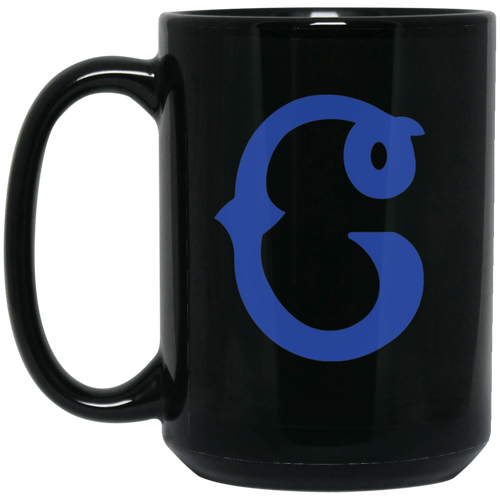 Columbus Blue Birds Mug 15 oz. Black Glossy Ceramic Negro Leagues Baseball Team