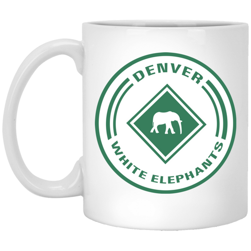 Denver White Elephants Mug 11 oz. Ceramic Negro Leagues Baseball Team color White