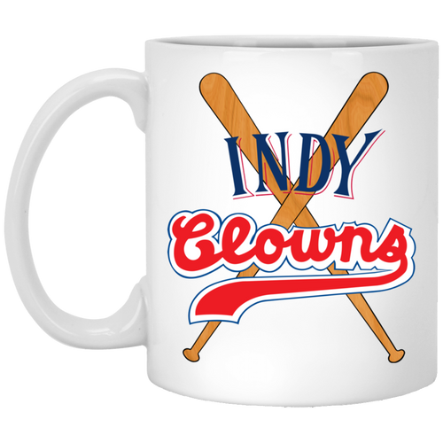 Indianapolis Clowns Mug 11 oz. Ceramic Negro Leagues Baseball Team color White