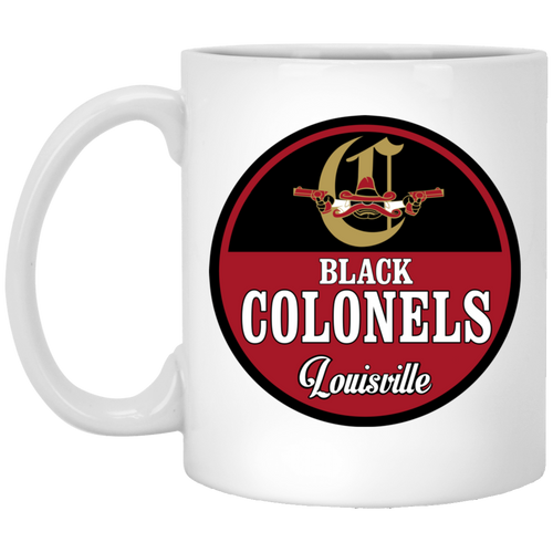 Louisville Black Colonels Mug 11 oz. Glossy Ceramic Negro Leagues Baseball Team color White
