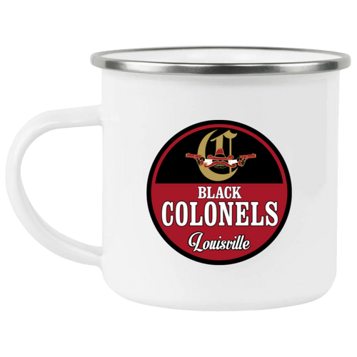 Louisville Black Colonels Camping Mug 12 oz. Enamel Negro Leagues Baseball Team