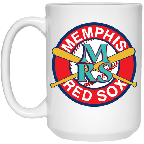 Memphis Red Sox Large Drink Mug 15 oz. Negro Leagues Baseball Team color White