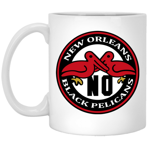 New Orleans Black Pelicans Mug 11 oz. Ceramic Negro Leagues Baseball Team color White