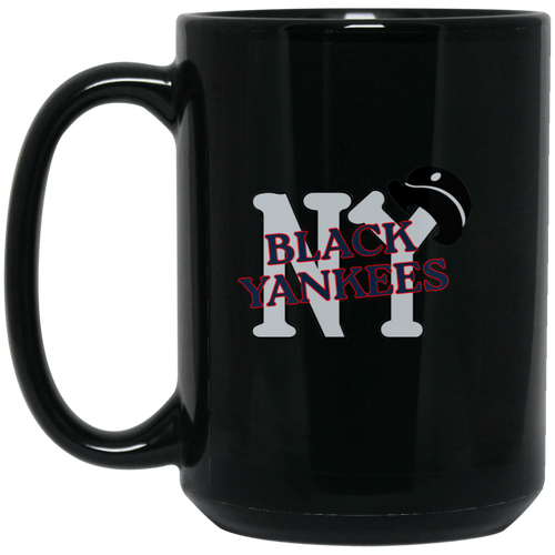 New York Black Yankees Mug 15 oz. Black Glossy Ceramic Negro Leagues Baseball Team