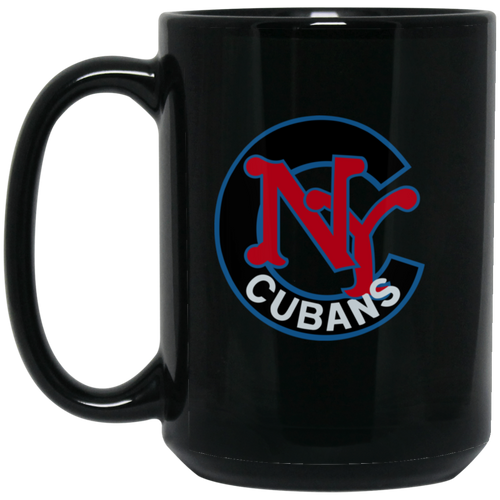 New York Cubans Mug 15 oz. Black Glossy Ceramic Negro Leagues Baseball Team
