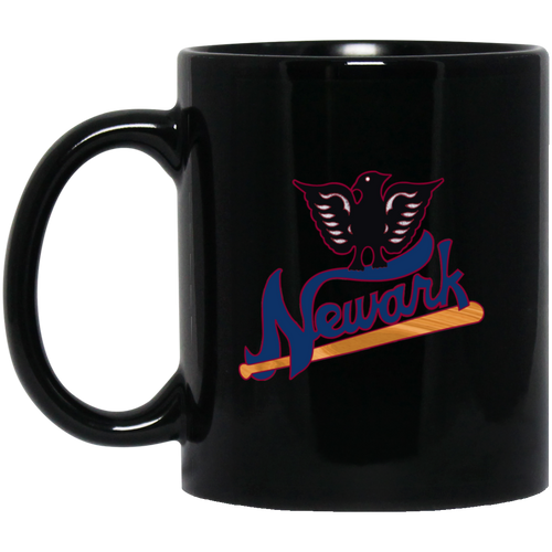 Newark Eagles Mug 11 oz. Black Glossy Ceramic Negro Leagues Baseball Team