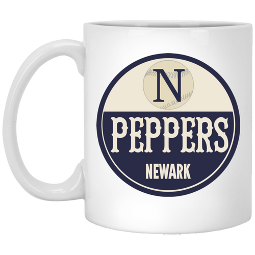 Newark Peppers Mug 11 oz. ceramic Negro Leagues Baseball Team color White