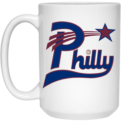 Philadelphia Stars Large Drink Mug 15 oz. Negro Leagues Baseball Team color White