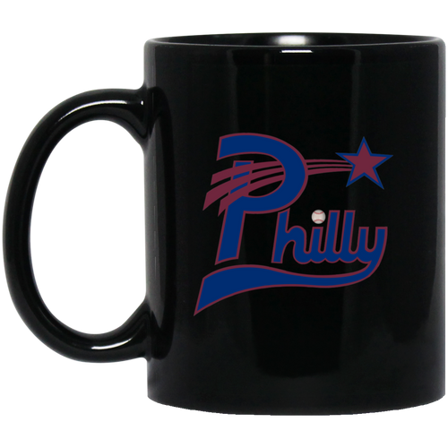 Philadelphia Stars Mug 11 oz. Black Glossy Ceramic Negro Leagues Baseball Team