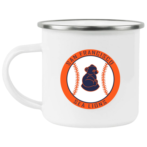 San Francisco Sea Lions Camping Mug 12 oz. Enamel Negro Leagues Baseball Team