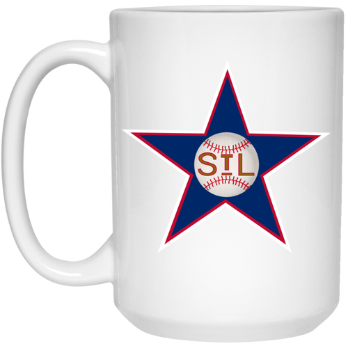 St. Louis Stars Large Drink Mug 15 oz. Negro Leagues Baseball Team color White