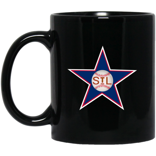 St. Louis Stars Mug 11 oz. Black Glossy Ceramic Negro Leagues Baseball Team