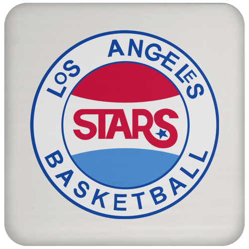 Los Angeles Stars ABA Basketball Team Drink Coaster color White
