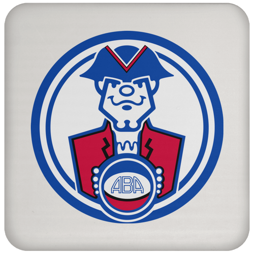 Virginia Squires ABA Basketball Team Drink Coaster color White