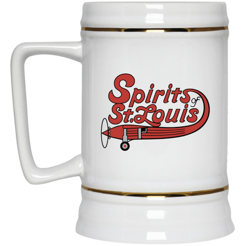 St. Louis Spirits ABA 22 oz. Beer Stein American Basketball Association Team color White