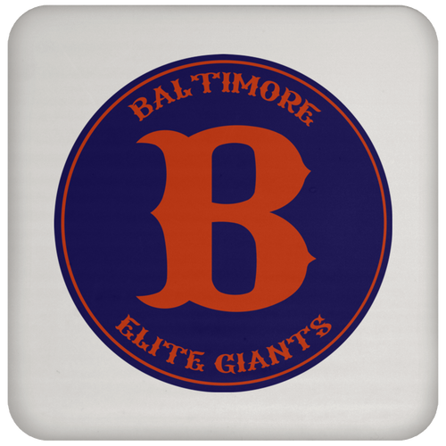 Baltimore Elite Giants Drink Coaster Negro Leagues Baseball color White