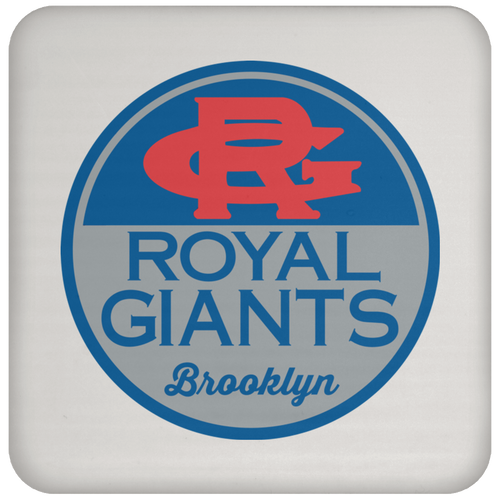 Brooklyn Royal Giants Negro League Baseball Drink Coaster color White