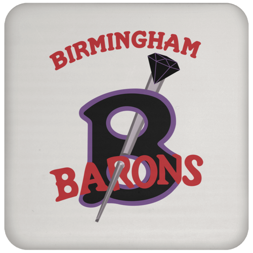 Birmingham Black Barons Negro Baseball League Drink Coaster color White