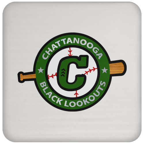 Chattanooga Black Lookouts Negro Leagues Baseball Drink Coaster color White