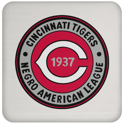 Cincinnati Tigers Negro Leagues Baseball Drink Coaster color White
