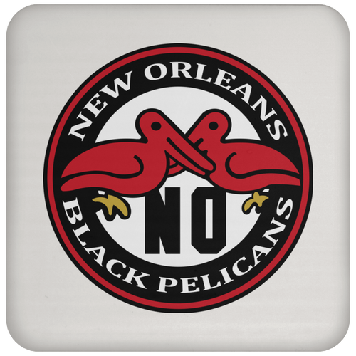 New Orleans Black Pelicans Negro Leagues Baseball Drink Coaster color White
