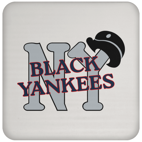 New York Black Yankees Negro Leagues Baseball Drink Coaster color White