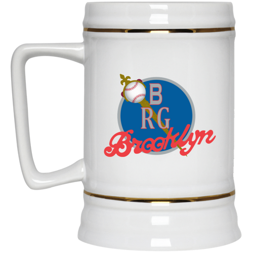 Brooklyn Royal Giants Beer Stein Mug Ceramic 22 Oz. Capacity Negro Leagues Baseball color White