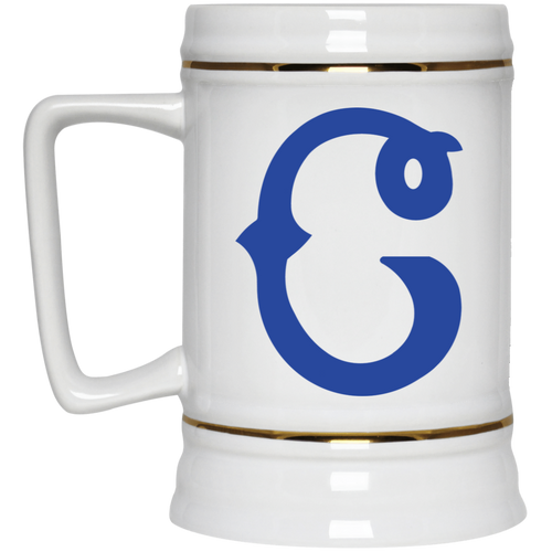 Columbus Blue Birds Ceramic Beer Stein Mug 22 Oz. Capacity Negro Leagues Baseball color White