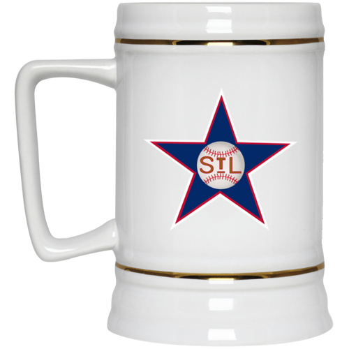 St. Louis Stars Beer Stein Mug Ceramic 22 Oz. Capacity Negro Leagues Baseball color White