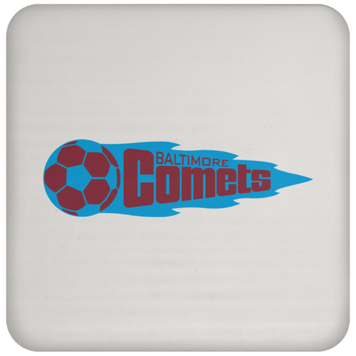 Baltimore Comets NASL Soccer Team Drink Coaster Pad color White