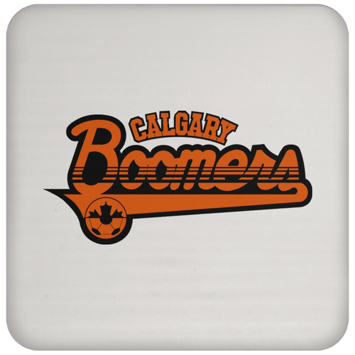 Calgary Boomers NASL Soccer Team Drink Coaster Pad color White