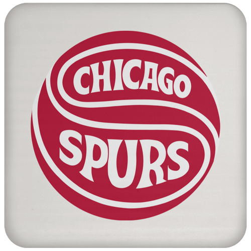 Chicago Spurs NASL Soccer Team Drink Coaster Pad color White