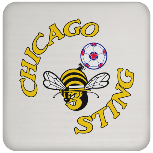 Chicago Sting NASL Soccer Team Coaster Pad color White
