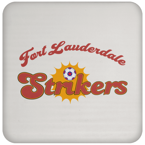 Fort Lauderdale Strikers NASL Soccer Team Drink Coaster Pad color White