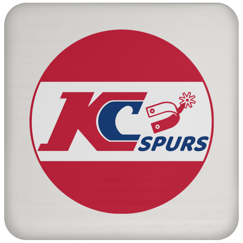 Kansas City Spurs NASL Soccer Team Drink Coaster Pad color White