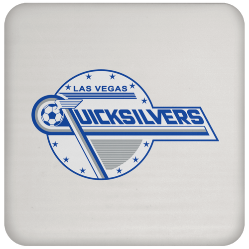 Las Vegas Quicksilvers NASL Soccer Team Drink Coaster Pad color White