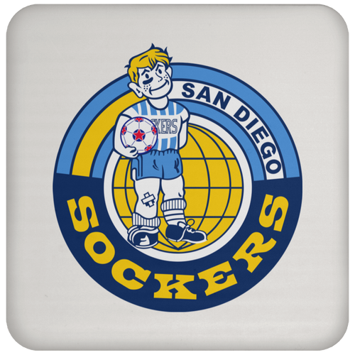 San Diego Sockers NASL Soccer Team Coaster Pad color White
