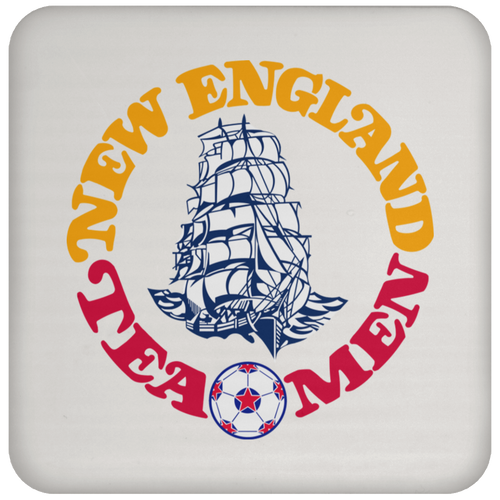 New England Tea Men NASL Soccer Coaster Drink Pad color White
