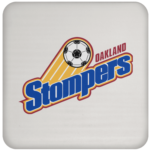 Oakland Stompers NASL Soccer Coaster Drink Pad color White