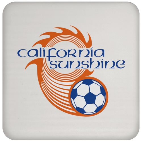Utah Golden Spikers Drink Coaster Table Pad ASL Soccer Team color White