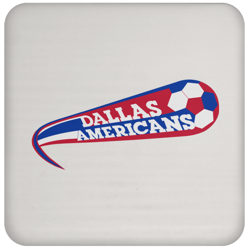 Dallas Americans  Drink Coaster Table Pad ASL Soccer Team color White
