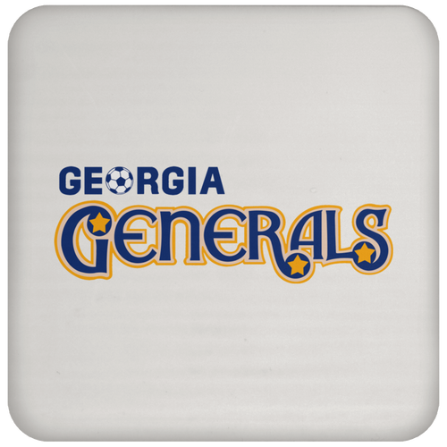 Georgia Generals  Drink Coaster Table Pad ASL Soccer Team color White